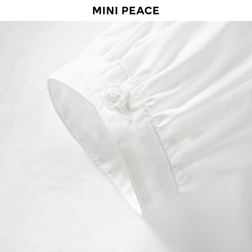 MiniPeace Children's Girls' Shirt F2CAG1275 Bright White 120