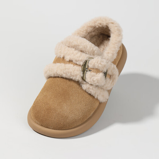 Saturday children's shoes, girls' plus velvet cotton shoes, new winter versatile shoes, warm children's casual shoes, Nuanyangtuo 37