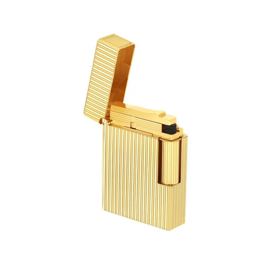 Dupont (S.T.Dupont)ligne 1 gold brass guilloché lighter C14020 tax included gold