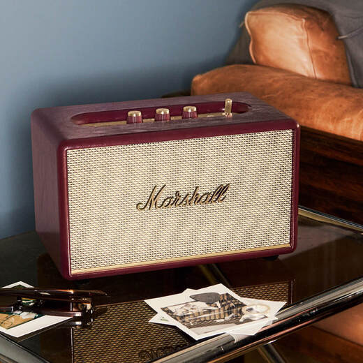 Marshall ACTON III third generation home wireless Bluetooth 5.2 speaker subwoofer burgundy red