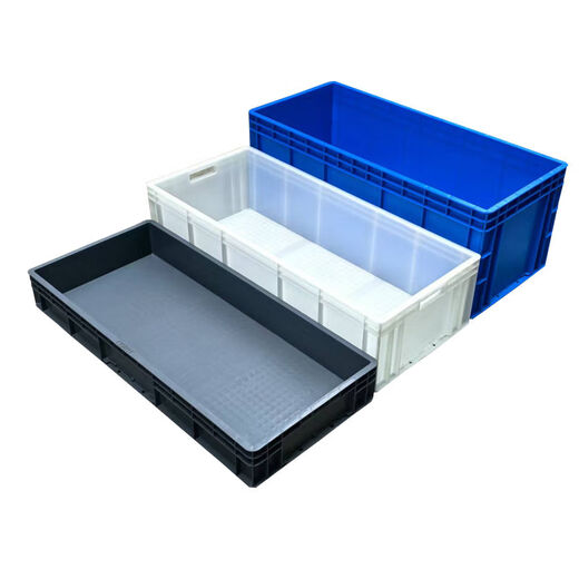 Fantasy box rectangular material box industrial transfer box breeding box storage and organization turnover box S4311 box outer dimensions length 40 width 30 height 12 cm thickened (blue)