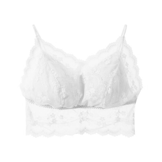 2025 lace beauty back all-in-one cup removable thin straps sexy suspender bra thin shoulder straps wrapped breast tube top trendy white one size