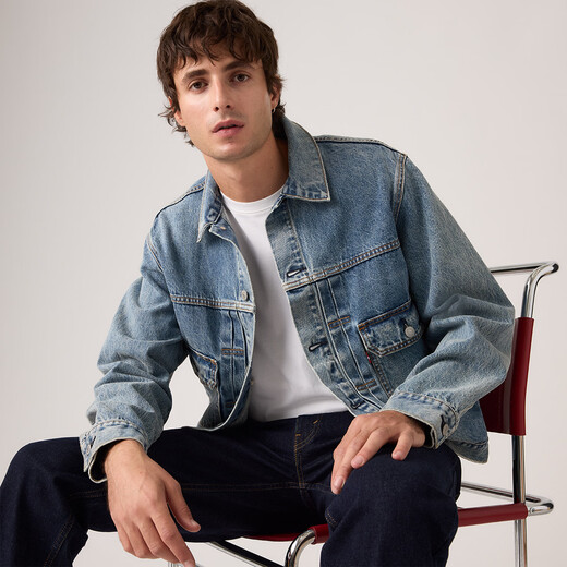Levi's Levi's 26th Spring and Summer New Men's American Retro Workwear Style Casual Denim Jacket Jacket Blue S