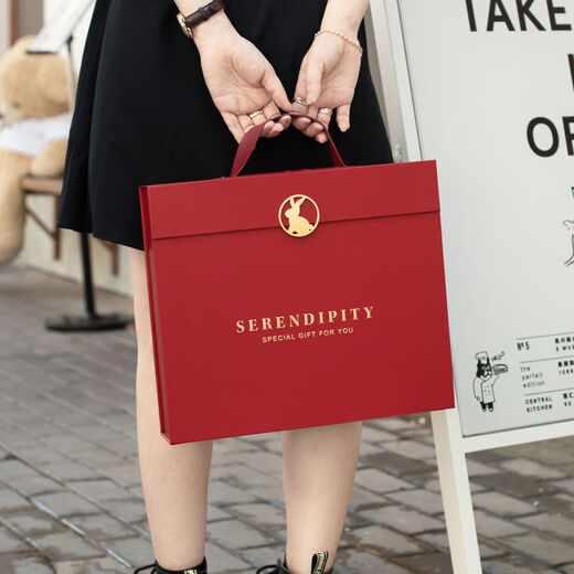 Fantasy ice skin flow heart gift box packaging box egg yolk crisp empty box 8 pieces Xiaoyue box 1 set