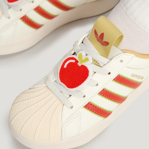 Adidas (adidas) children's shoes 26 spring and autumn boys and girls children's clover ADIFOM shell toe slip-on sneakers sports shoes KH5698