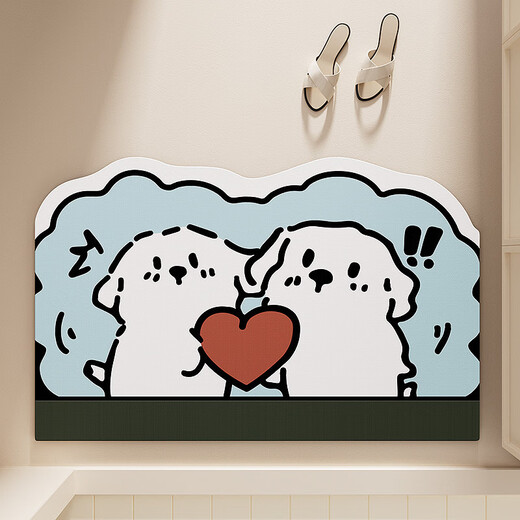 Yonghuantong bathroom floor mat diatom mud absorbent mat shower room bathroom entrance bathroom toilet quick-drying non-slip mat carpet bathroom repair dog loves to take a bath 40cmx60cm impulse model
