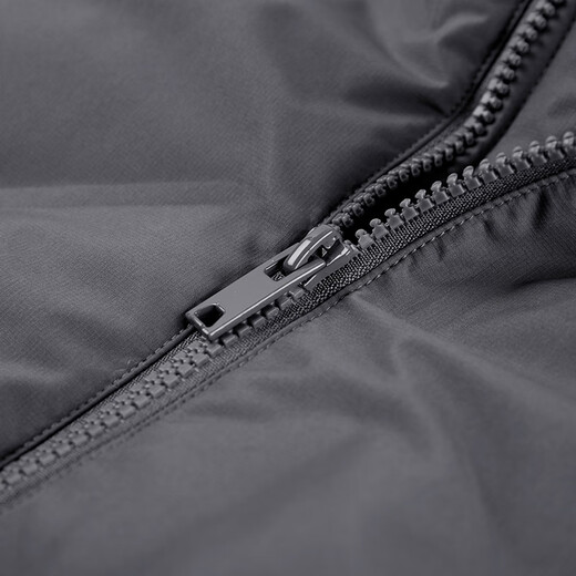 GXG Men's Casual Embossed Stand Collar Warm Short Down Jacket Gray (New) L