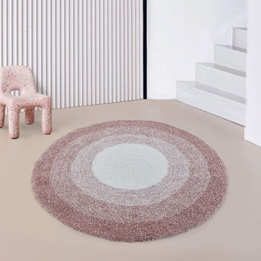 Fantasy round thickened carpet bedroom bedside blanket ins style girly simple living room large area stain-resistant household floor mat. Please contact customer service for customized sizes (non-refundable and non-exchangeable) pink