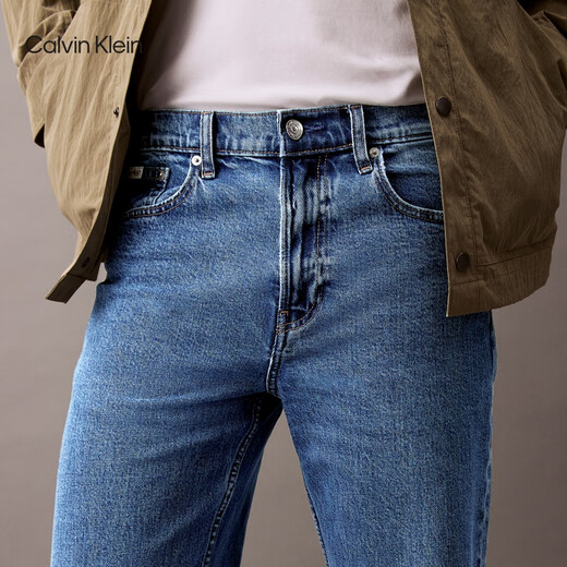 Calvin KleinJeans replica 90 series 25 spring and autumn men and women couples unisex ck American retro straight jeans U1W-denim blue 34
