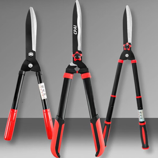Aoyanlai German gardening shears, hedge garden flower shears, pruning shears, lawn special greening hedge shears, strong cutting of thick branches, advanced series - straight blade hedge shears