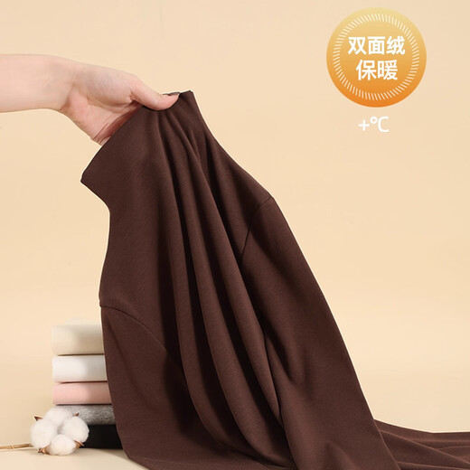 Double-sided German velvet bottoming shirt for women, autumn and winter thickened velvet, small stand-up collar, right shoulder T-shirt, half turtleneck slim top, double-sided German velvet, continuous constant temperature, gray M, recommended 80-100Jin Jin equals 0.5 kg