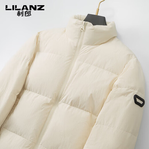 利郎（LILANZ）羽绒服男士短款面包服2025冬季新款加厚保暖防寒高级感外套男 白色 M