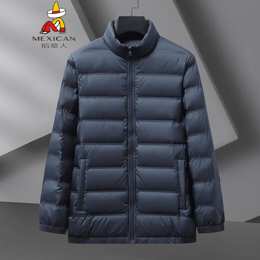 稻草人胖子哥2025可脱卸内胆羽绒服男冬季大码加厚保暖三合一冲.锋衣外 黑色 5XL 200-210斤