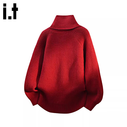 CHOCOOLATEit zodiac year red sweater sweater for women winter scarf collar fashion casual top red M