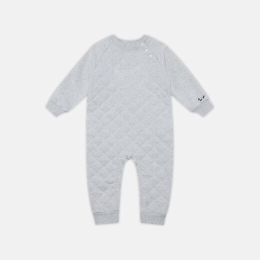 Nike baby plus velvet jumpsuit for boys and girls, lightweight knitted round neck hooded cotton clothing NIKE IO2811 477 purple blue 90cm 24