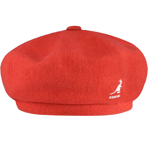 KANGOL beret painter hat pumpkin hat women's hat autumn and winter style retro fashion simple and versatile style K3107ST Cherry Glow orange M L suitable for head circumference 58-59c