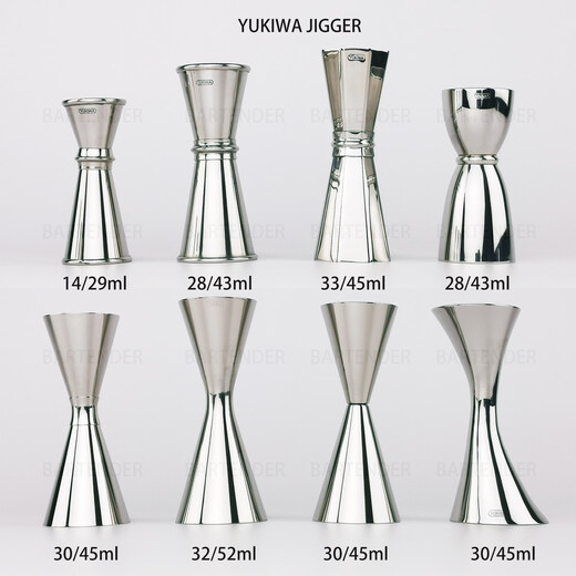 MPPMCK (imported from Japan) single-layer ounce cup/wine measuring cup/measuring cup-30/45 ml-with scale, silver mirror finish-30/45 ml