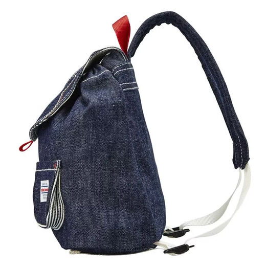 MIKIHOUSE children's accessories backpack bear embroidered baby backpack 1 and 3 years old, direct mail from Japan Indigo Blue (33) F