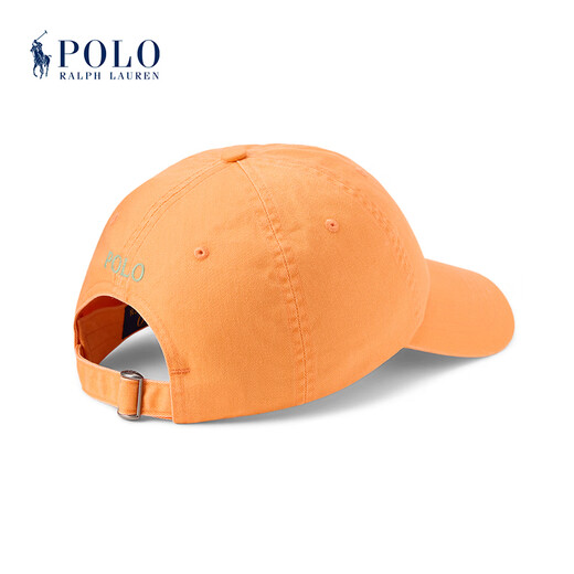 Polo Ralph Lauren Unisex Classic Cotton Khaki Baseball Cap RL54195 800-Orange ONE