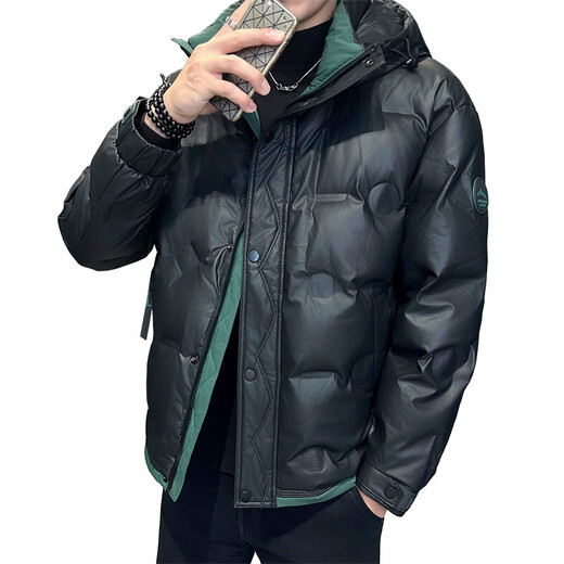 Snow Flying (SNOWFLYING) high-end brand new down jacket men's fashion hooded duck down warm thickened casual sports top jacket for men off-white