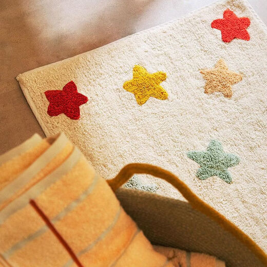 Fantasy simple and cute living room bedroom carpet customizable bedside blanket children's room anti-fall game crawling washable 200x300cm Children's Fun Star