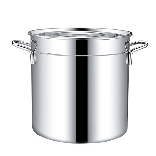Tuojin imported quality stainless steel barrels from Germany with lids, commercial water barrels, thickened rice barrels, large-capacity oil barrels, household barrels 40*40, extra thick 30T