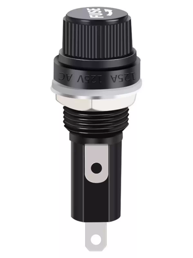 FUSE fuse holder fuse tube holder fuse base 5*20mm6x30mm black knob glass tube 250V 5*20mm screw cap one with 30A fuse