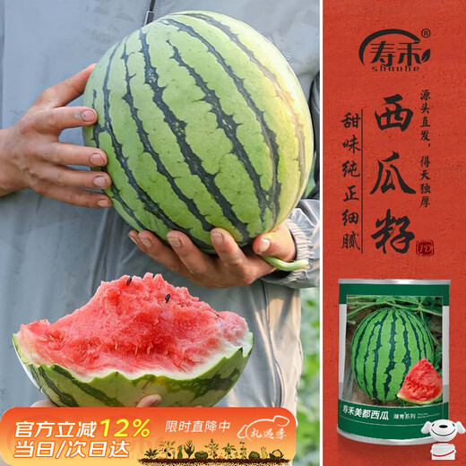 Shouhe Meidu watermelon seed seedling improvement 8424 fruit seeds Weiyu Meidu watermelon seeds 150 barrels