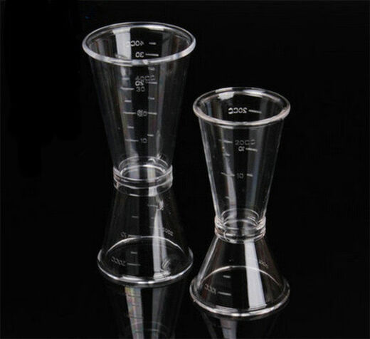 Fantasy, fall-resistant and tropical scale PC resin double-ended dual-use ounce mixing cup, measuring wine cup, size available, large size 20-40ML