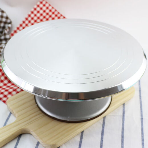 Zhong Zhanggui Aluminum Alloy Decorating Table Cake Turntable Turntable Cake Stand Decorating Rotating Table Baking Tool Set Home and Commercial 12-inch Professional Master's Road Gold Package F Package