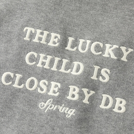 DAVE&BELLA children's sweater vest 2026 spring new pure cotton anti-static college style boys' vest top for medium and large children, floral gray, ready stock 110 cm (recommended height 100-110cm)