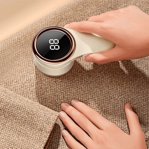 GERTHRON, a German brand, hair ball trimmer, shaver, clothes pilling remover, home shaving hair remover, ball remover, smart digital display, removes balls without damaging clothes, Wutong Mi, upgraded to the fourth generation, 6-blade stainless steel head + suction and shaving dual-purpose