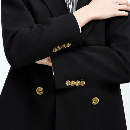Langzi acetic acid retro fashion light workplace suit temperament commuting high-end suit for women in autumn