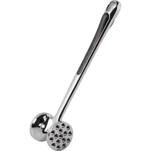 Aoyanlai 304 stainless steel double-sided steak hammer for home tenderization with German craftsmanship 304 stainless steel single-sided meat hammer