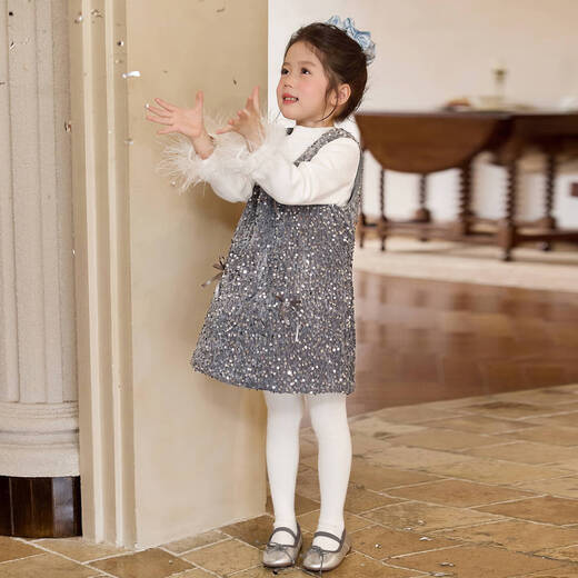 LUSON children's clothing baby rich daughter dress female princess dress 2026 new girl red New Year dress