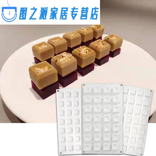 Foie gras concave and convex mold square mold artistic conception dish molecular cuisine chocolate baking MCM-167
