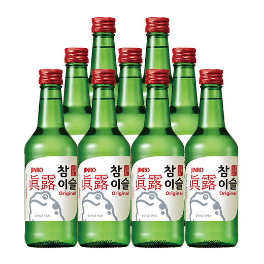 JINRO Soup 360ml*9 bottles 20.1 degrees Original flavor Korean imported foreign wine Grain wine