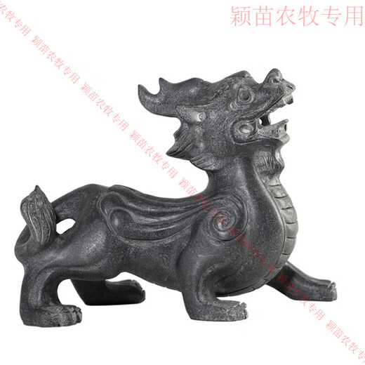 Factory direct sales stone carving Pixiu stone Pixiu bluestone Pixiu home decoration ornaments a pair of courtyard shop entrances length 20 width 11 height 15 one without base