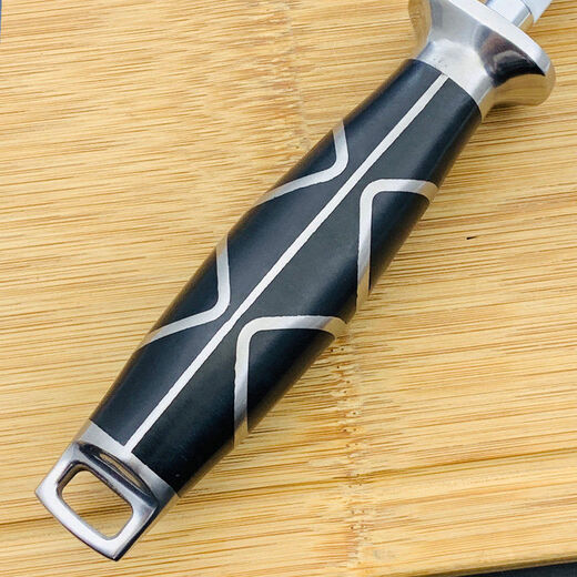 Germany imported steel sharpening rod butcher's special knife-blocking stick butchery commercial knife sharpening artifact sharpening steel rod stainless steel handle ultra-fine grain 3000 mesh