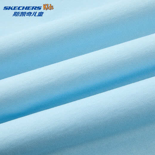 Skechers Skechers children's long-sleeved T-shirt 2026 spring children's clothing boys' trendy casual sports tops L126B011 light sky blue /02P7 120