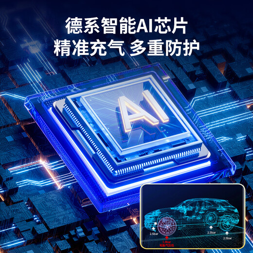 Dachang Lanyue Car Air Pump Car Air Pump Tire Inflator Car Wired Dual Cylinder Portable High Power Air Pump Storage Bag Dual 30 Cylinders + Automatic Charging and Stopping