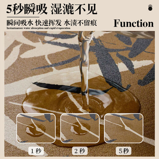 Fantasy style floor mat, absorbent carpet foot pad, toilet and bathroom doorway, Muirong Feiyan, semicircle, 60 90cm, premium quality, wear-resistant and scratch-resistant