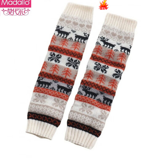 Modal Japanese autumn and winter calf warmers, ankle and leg warmers, socks, ankle and leg warmers, women's foot warmers, cold protection artifact, red, one size fits all