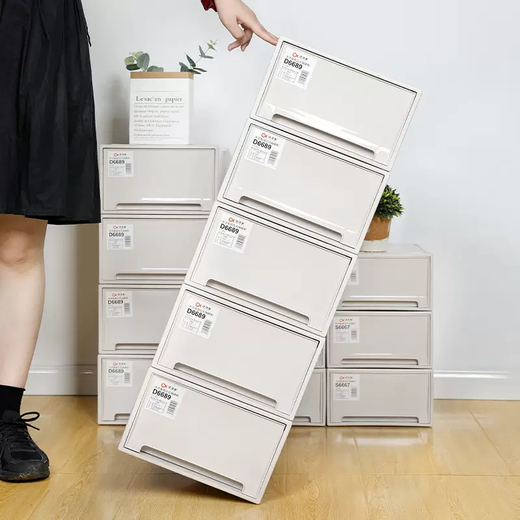 Yusenyi installation-free shoe box drawer-type dust-proof thickened men's and women's shoes plastic solid color storage box multi-layer free combination shoe cabinet 3 pcs 3 pcs 28x36x16.6cm 28 pcs 28x36x16.6cm