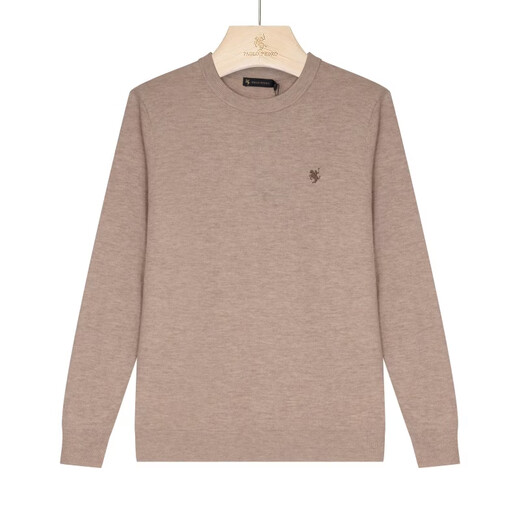 PAULO PEDRO counter same style Men's comfortable, skin-friendly, simple daily 100% wool warm sweater MLDC65301 Orange Regular MLDC65301 M (170) 90-110Jin Jin equals 0.5 kg