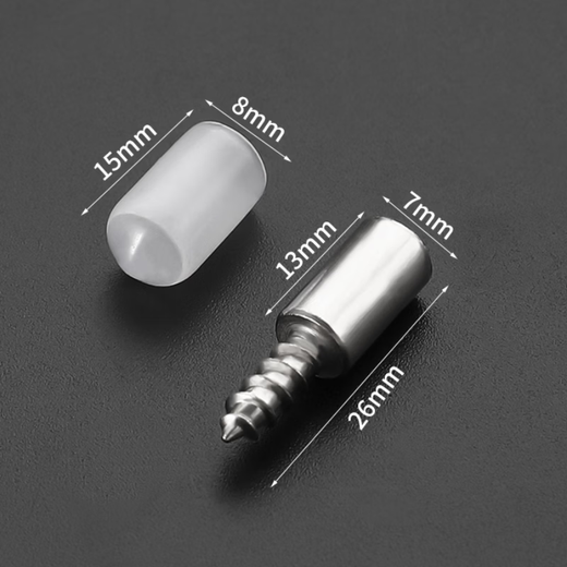 Shantou Lincun self-tapping screws integrated layer board support partition fixed support board support nail grain glass wardrobe cabinet furniture without punching 10 pieces