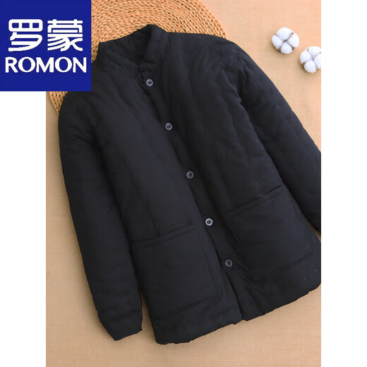 Luo Meng cotton handmade men's cotton-padded jacket in winter, thickened and warm inner cotton-padded jacket for dad, middle-aged and elderly adults, navy blue L recommended 90-105 Jin Jin equals 0.5 kg