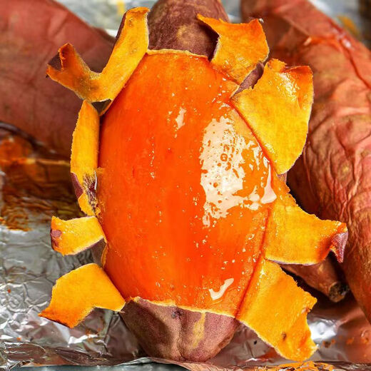 Shandong Yanshu No. 25, batata, batata confitada, batata fresca, batata asada en arena de granja, fruta pequeña (una sola fruta pesa entre 100 y 250 g), peso neto 5 Jin Jin equivale a 0,5 kg, tamaño familiar asequible