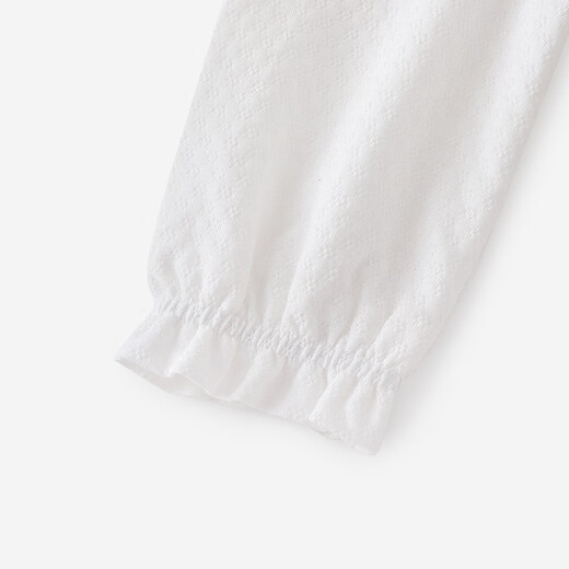 YEEHOO shopping mall same style newborn clothes long-sleeved baby girl zipper solid color jumpsuit baby outing clothes Yunsi white 73cm