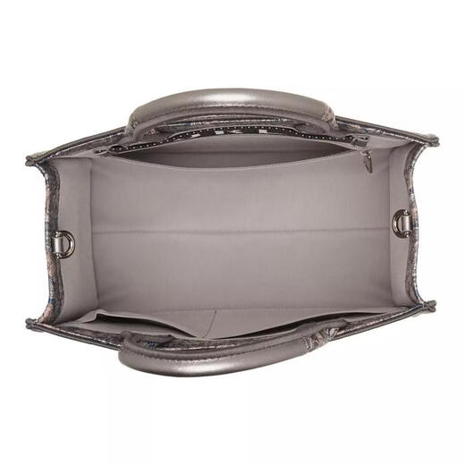 FURLA women's tote bag, large capacity, built-in divider, stand-up design, portable handle, fabric material, Multicolor